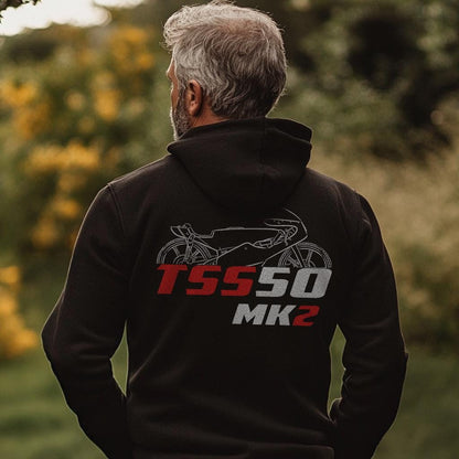 Bultaco TSS Mk2 50 1976 - 1980 Inspired Hoodie - Motorcycle Sweatshirt for Riders