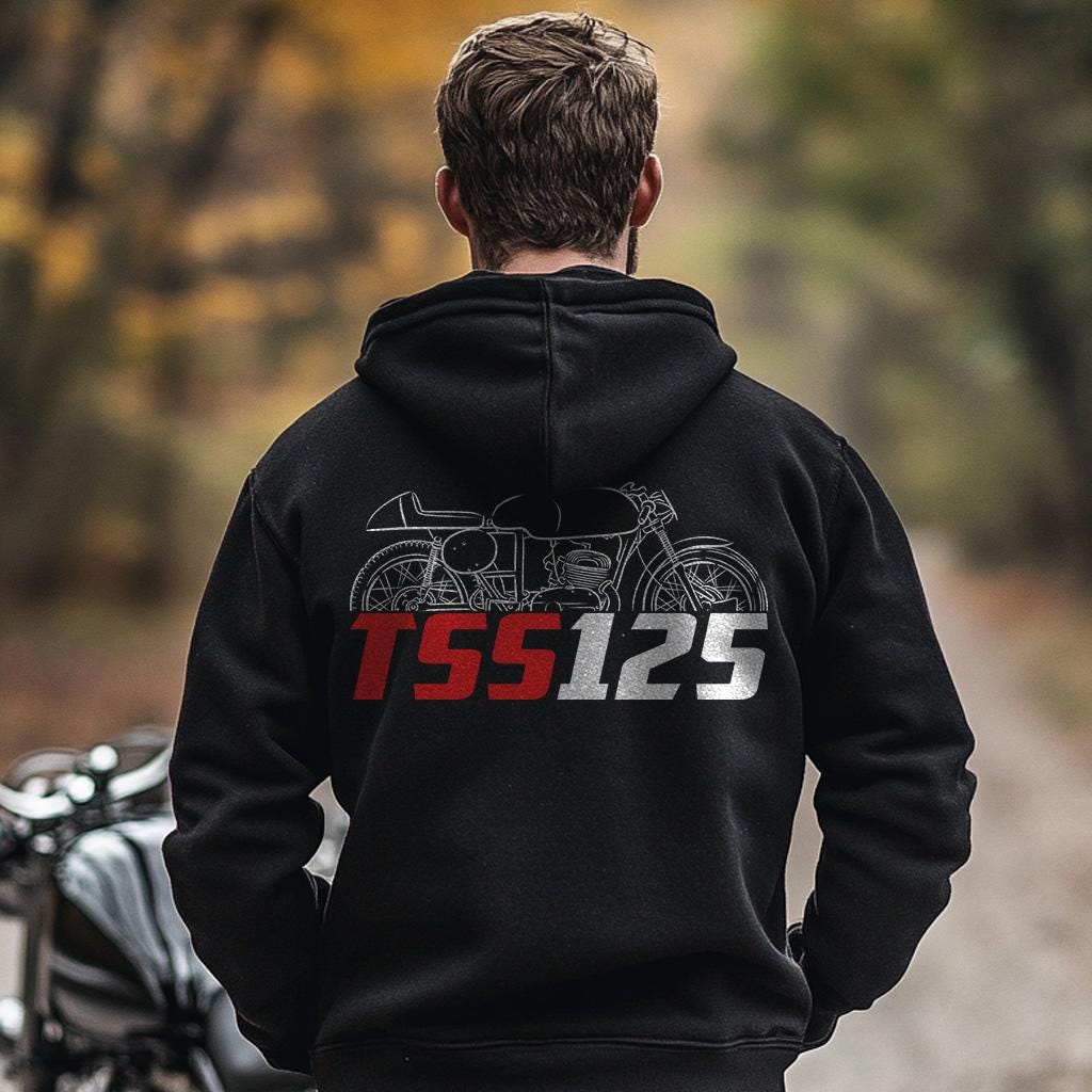 Bultaco TSS 125 Inspired Hoodie - Motorcycle Sweatshirt for Riders