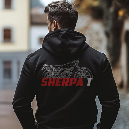 Bultaco Sherpa T 350 Inspired Hoodie - Motorcycle Sweatshirt for Riders