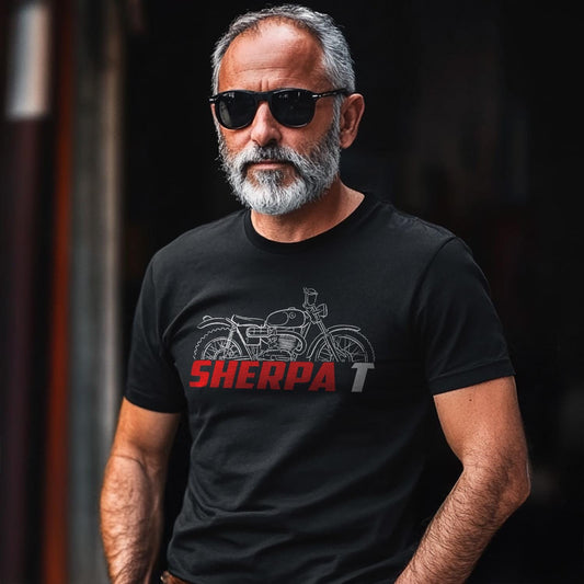 Bultaco Sherpa T 250 Inspired T-Shirt - Motorcycle Tee Shirt for Riders