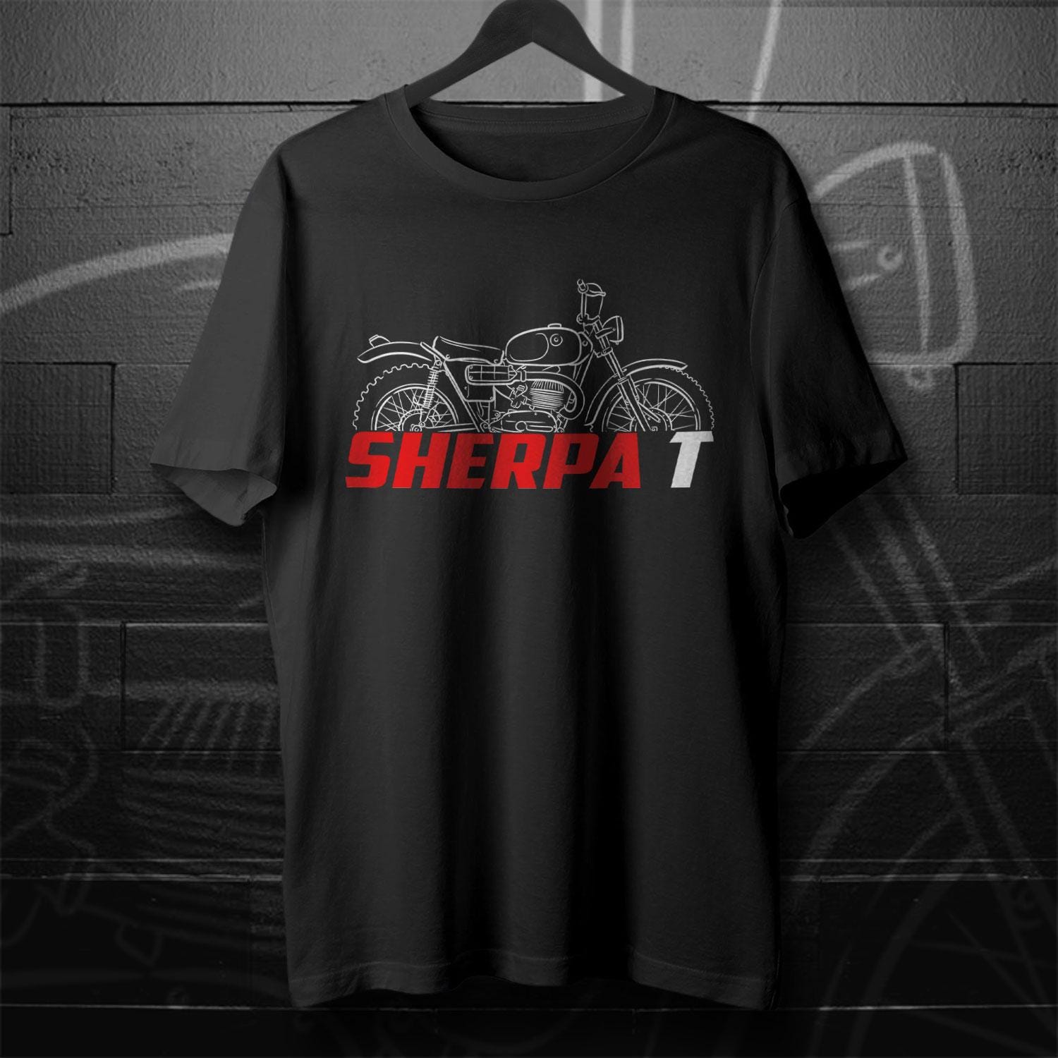 Bultaco Sherpa T 250 Inspired T-Shirt - Motorcycle Tee Shirt for Riders