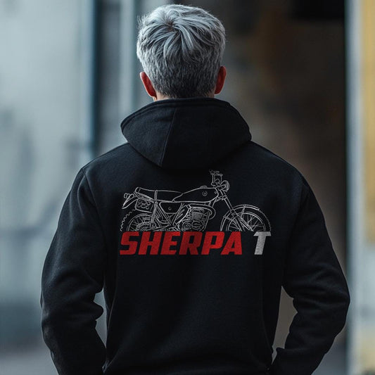 Bultaco Sherpa T 175 1978 Inspired Hoodie - Motorcycle Sweatshirt for Riders