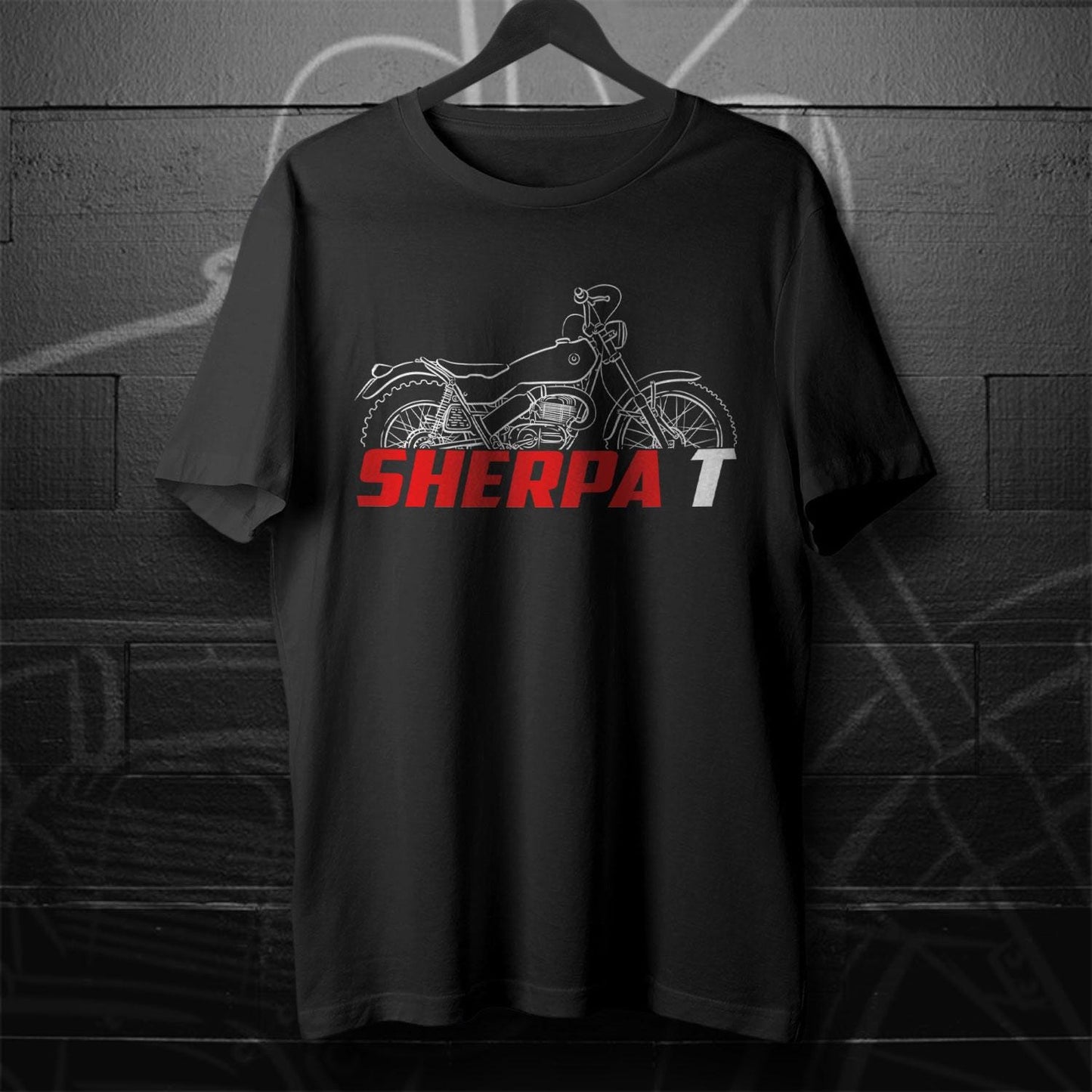 Bultaco Sherpa T 250 Inspired T-Shirt - Motorcycle Tee Shirt for Riders