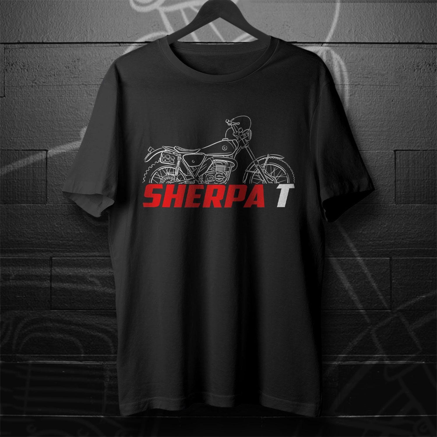 Bultaco Sherpa T 125 1976 - 1980 Inspired T-Shirt - Motorcycle Tee Shirt for Riders