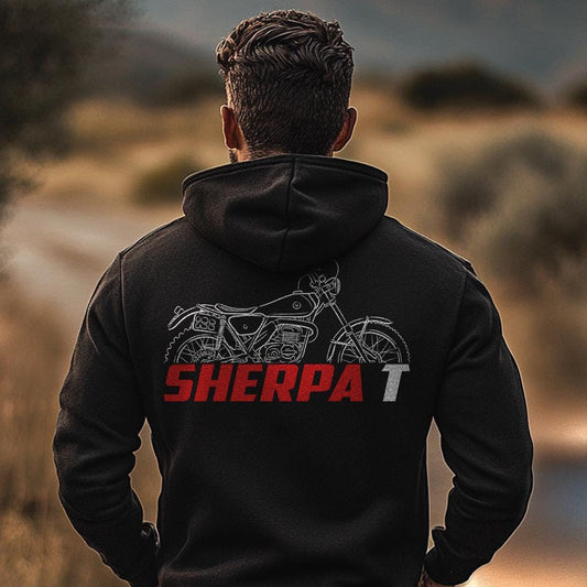 Bultaco Sherpa T 125 1976 - 1980 Inspired Hoodie - Motorcycle Sweatshirt for Riders