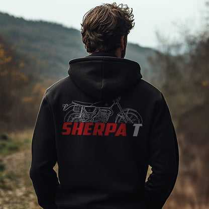 Bultaco Sherpa T 74 1976 - 1982 Inspired Hoodie - Motorcycle Sweatshirt for Riders