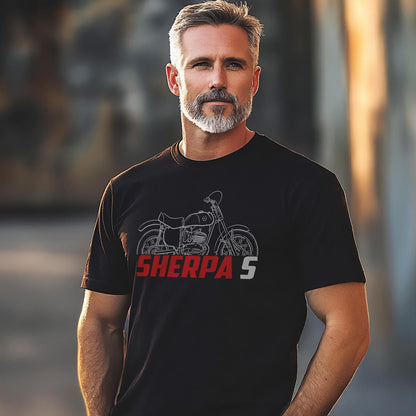 Bultaco Sherpa S 200 1962 - 1969 Inspired T-Shirt - Motorcycle Tee Shirt for Riders