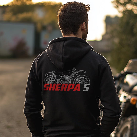 Bultaco Sherpa S 175 1961 - 1969 Inspired Hoodie - Motorcycle Sweatshirt for Riders