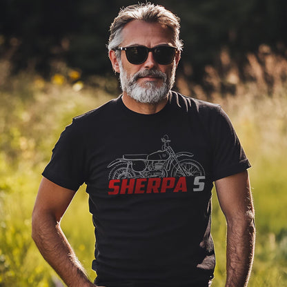 Bultaco Sherpa S 100 Inspired T-Shirt - Motorcycle Tee Shirt for Riders