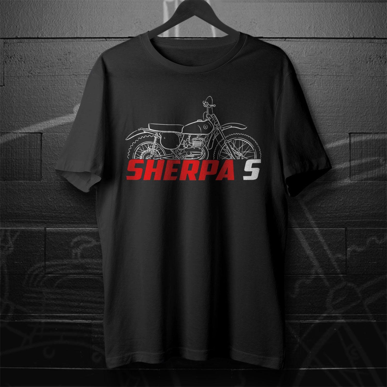 Bultaco Sherpa S 100 Inspired T-Shirt - Motorcycle Tee Shirt for Riders