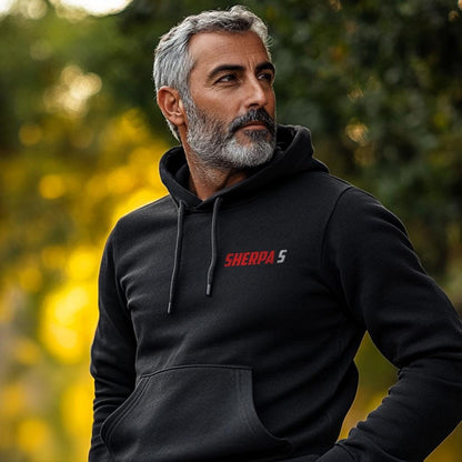 Bultaco Sherpa S 100 Inspired Hoodie - Motorcycle Sweatshirt for Riders