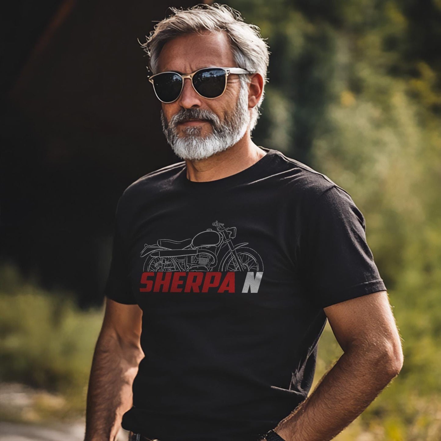 Bultaco Sherpa N 155 1960 - 1963 Inspired T-Shirt - Motorcycle Tee Shirt for Riders