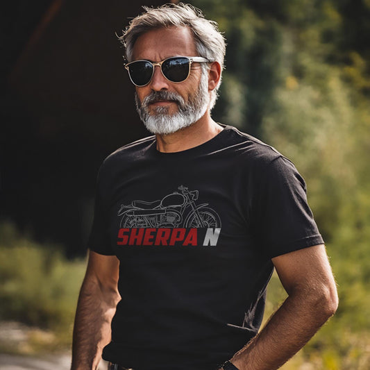 Bultaco Sherpa N 155 1960 - 1963 Inspired T-Shirt - Motorcycle Tee Shirt for Riders