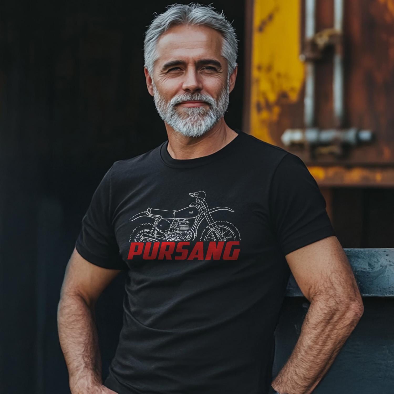 Bultaco Pursang Mk10 1977 Inspired T-Shirt - Motorcycle Tee Shirt for Riders