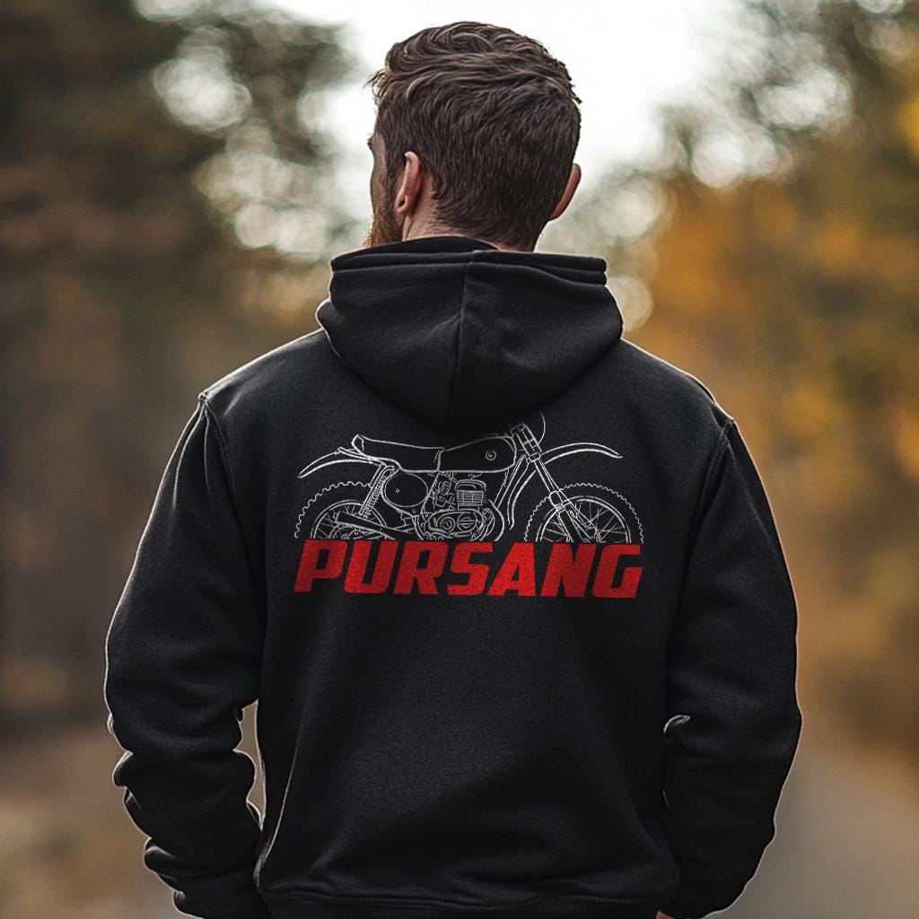 Bultaco Pursang Mk9 1976 Inspired Hoodie - Motorcycle Sweatshirt for Riders