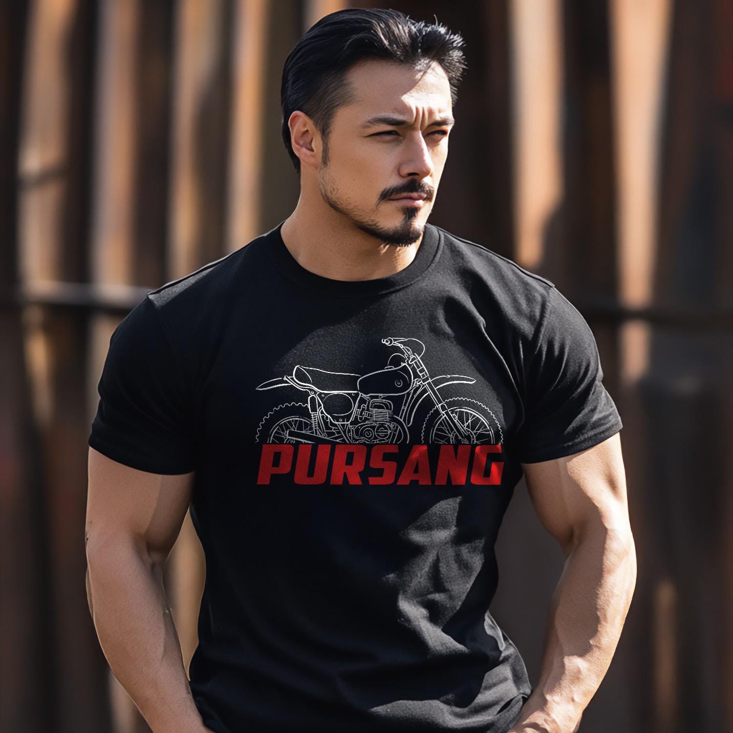Bultaco Pursang Mk8 1974 - 1976 Inspired T-Shirt - Motorcycle Tee Shirt for Riders