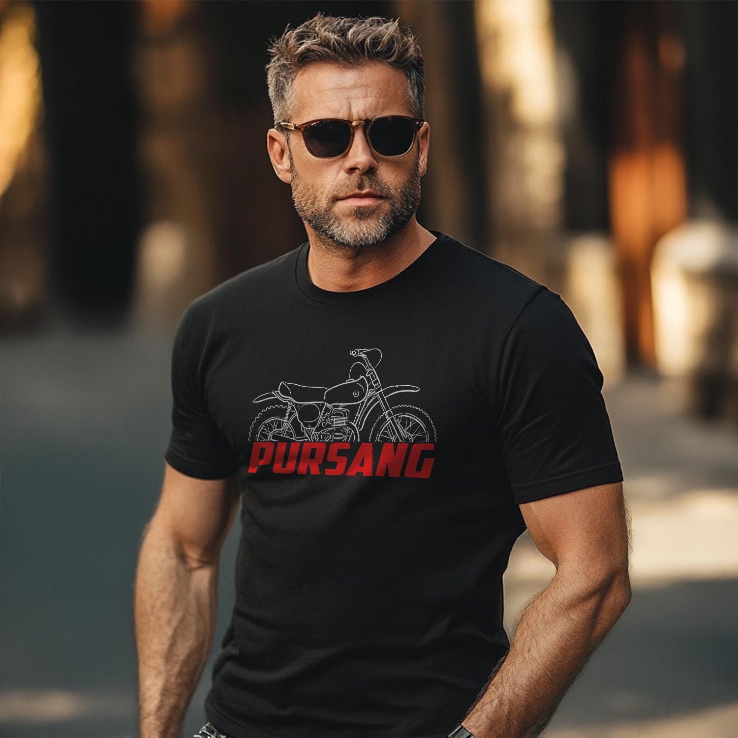 Bultaco Pursang Mk7 1973 - 1974 Inspired T-Shirt - Motorcycle Tee Shirt for Riders