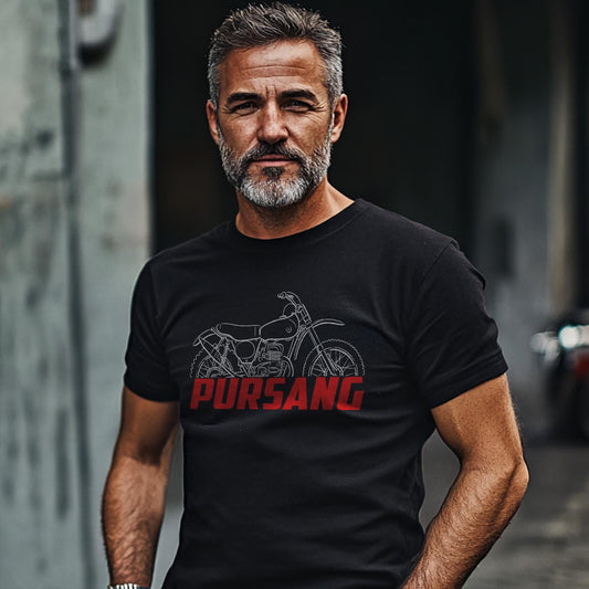 Bultaco Pursang Mk6 1972 - 1973 Inspired T-Shirt - Motorcycle Tee Shirt for Riders