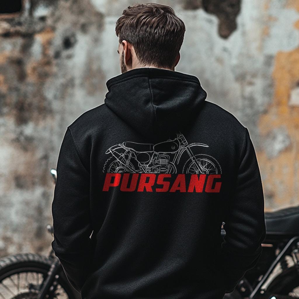 Bultaco Pursang Mk6 1972 - 1973 Inspired Hoodie - Motorcycle Sweatshirt for Riders