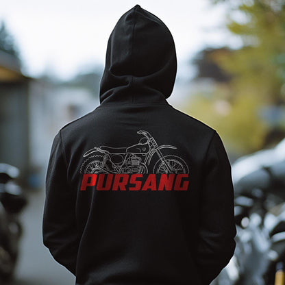 Bultaco Pursang Mk5 1971 - 1972 ( 125 250 350 ) Inspired Hoodie - Motorcycle Sweatshirt for Riders