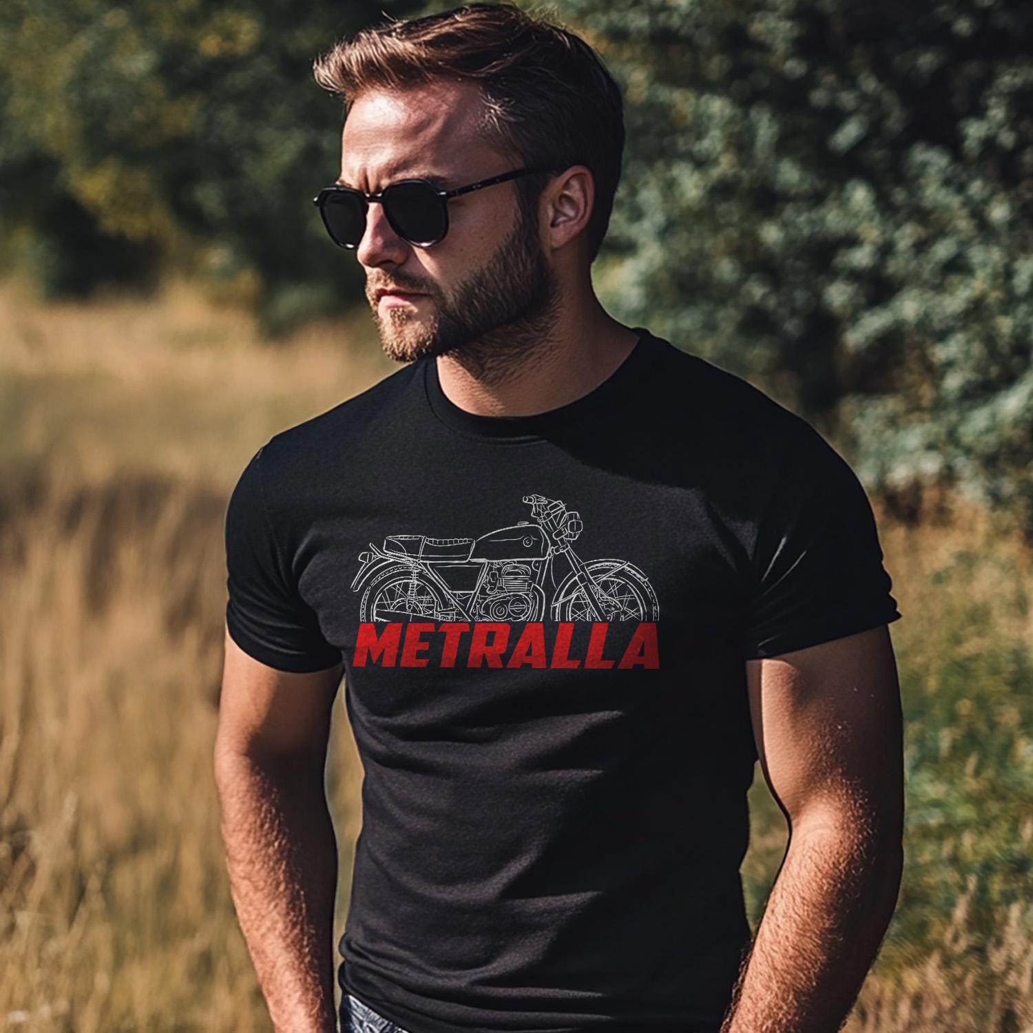 Bultaco Metralla GTS Inspired T-Shirt - Motorcycle Tee Shirt for Riders