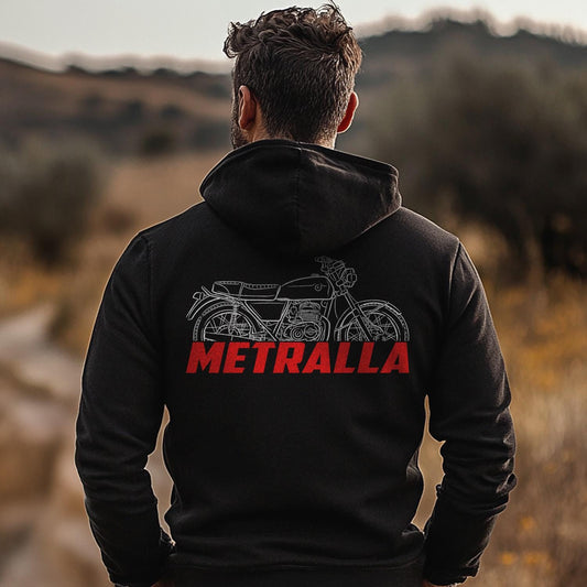 Bultaco Metralla GTS Inspired Hoodie - Motorcycle Sweatshirt for Riders