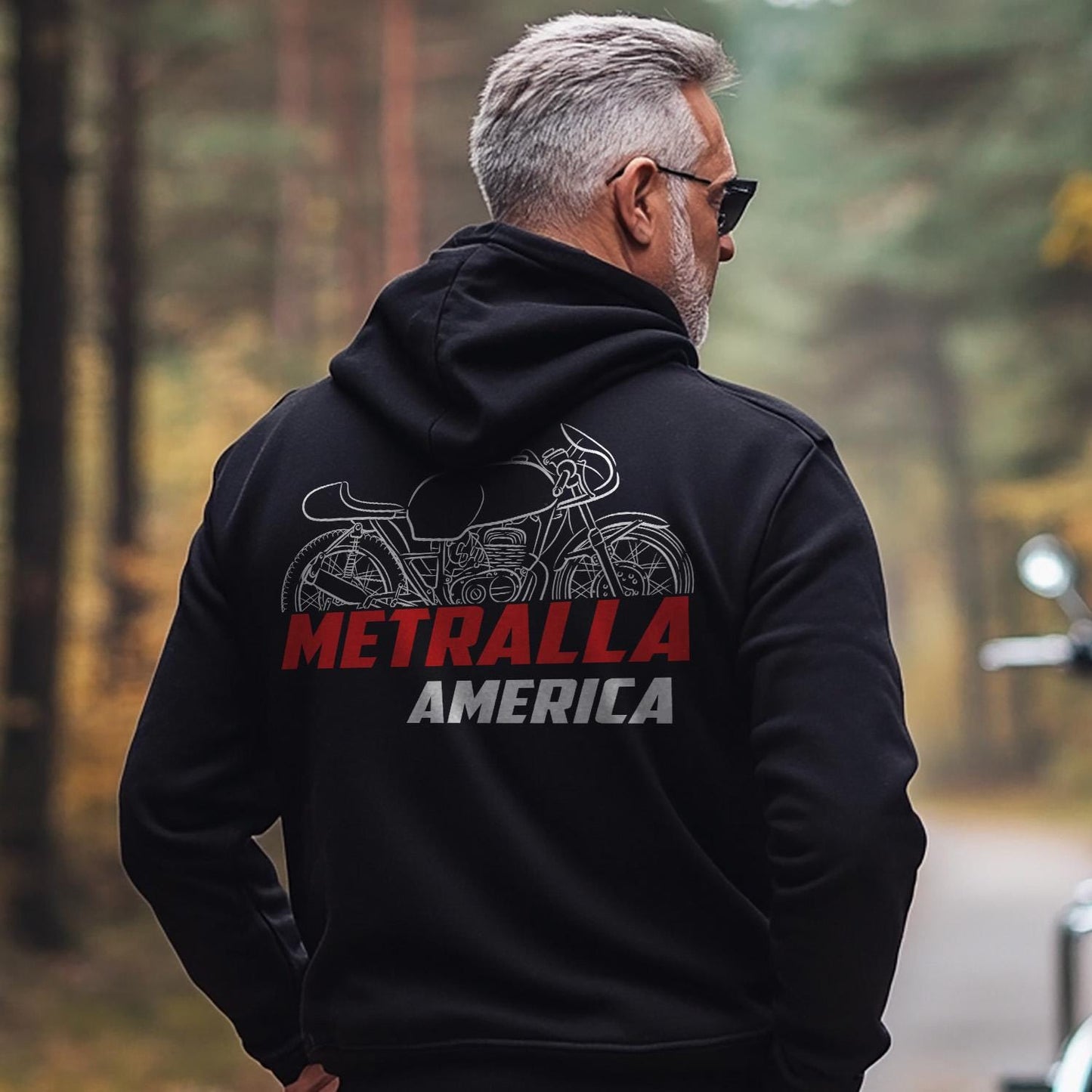 Bultaco Metralla 62 America 1962 - 1966 Inspired Hoodie - Motorcycle Sweatshirt for Riders