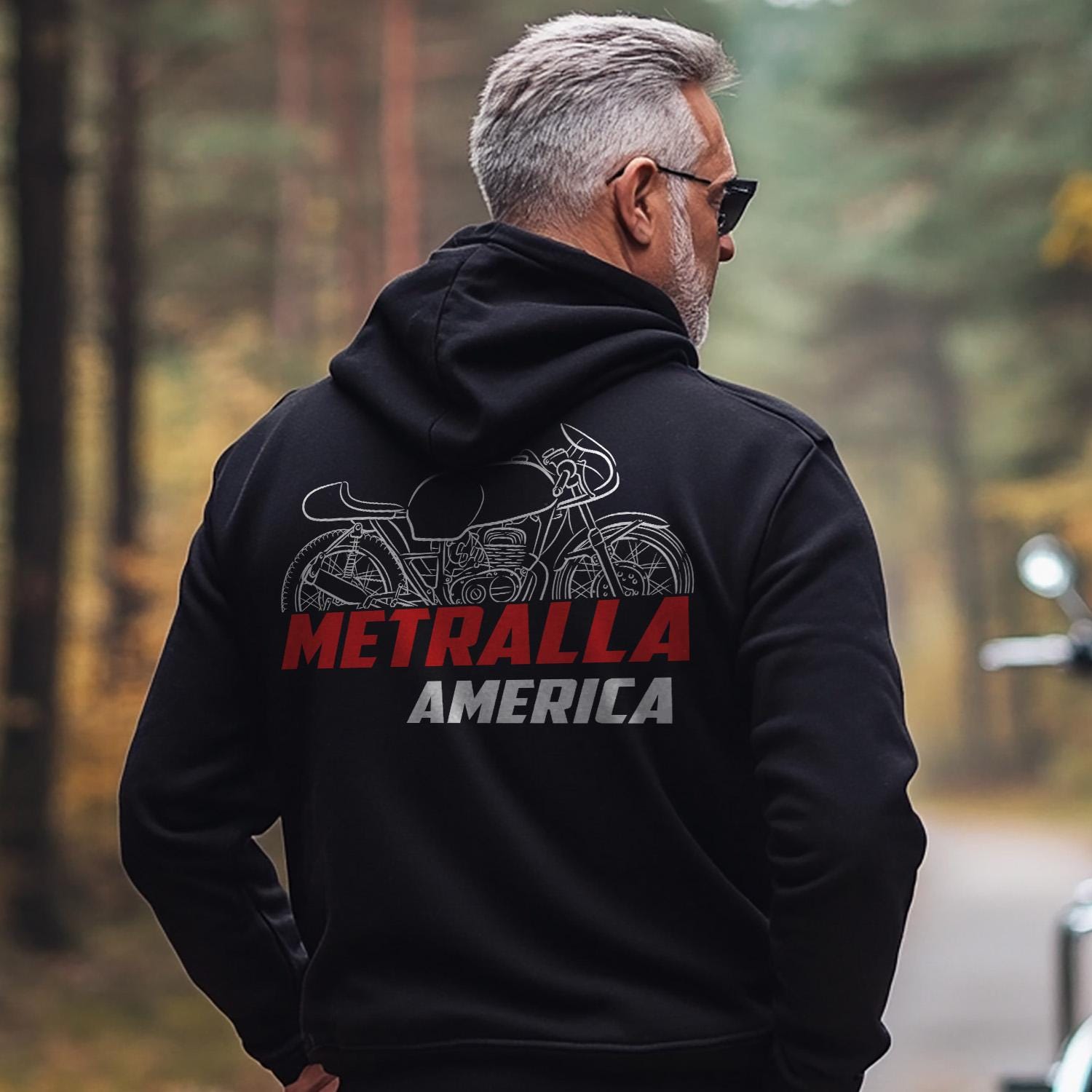Bultaco Metralla 62 America 1962 - 1966 Inspired Hoodie - Motorcycle Sweatshirt for Riders