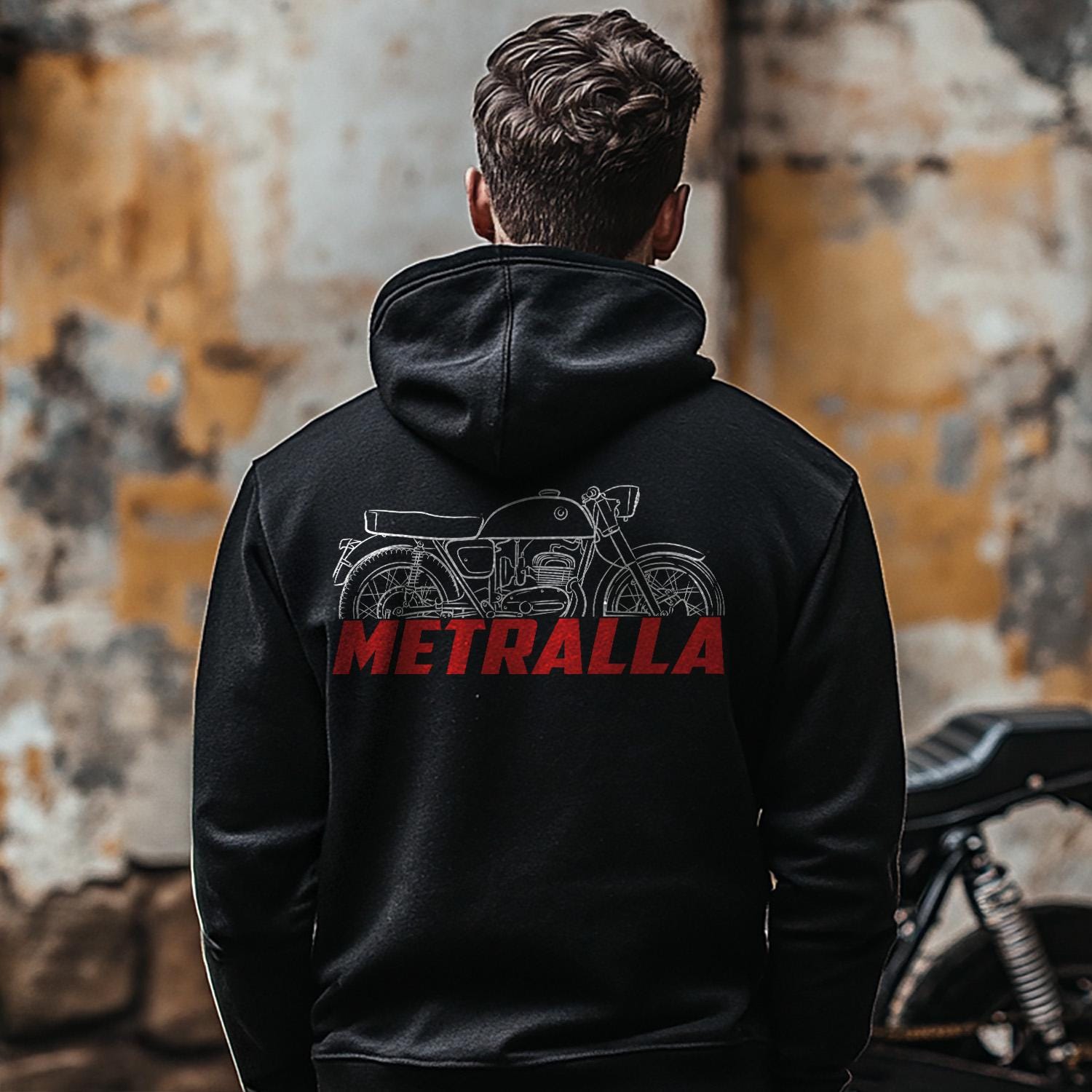 Bultaco Metralla 62 1962 - 1966 Inspired Hoodie - Motorcycle Sweatshirt for Riders