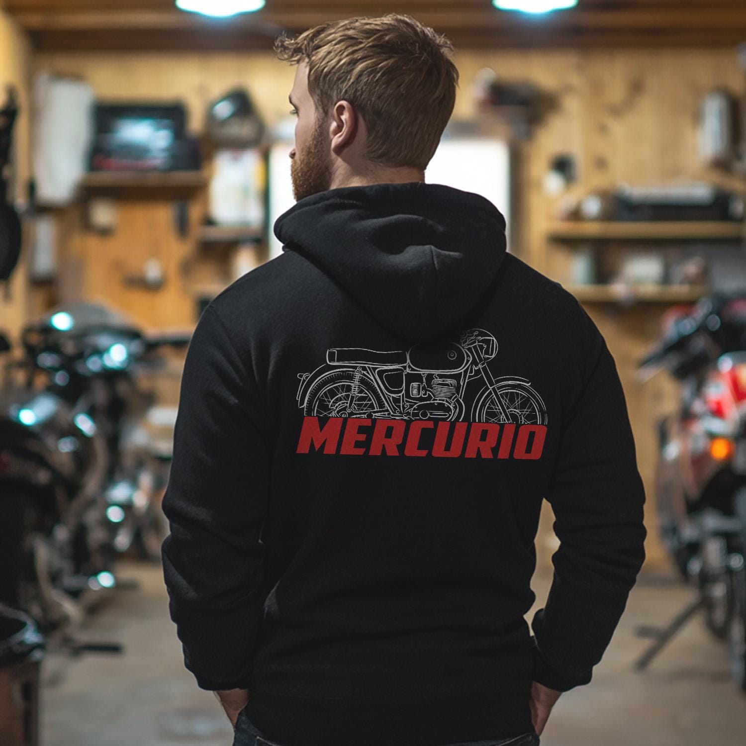 Bultaco Mercurio 155 Inspired Hoodie - Motorcycle Sweatshirt for Riders