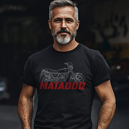 Bultaco Matador Mk9 & Mk10 350 1975 - 1979 Inspired T-Shirt - Motorcycle Tee Shirt for Riders
