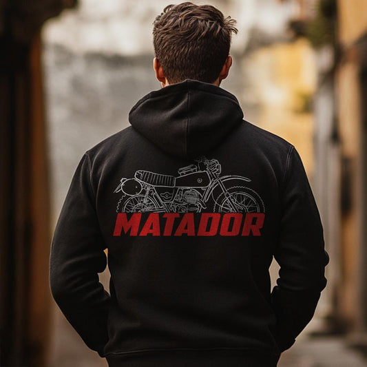 Bultaco Matador Mk4 & Mk5 SD 250 1971 - 1975 Inspired Hoodie - Motorcycle Sweatshirt for Riders