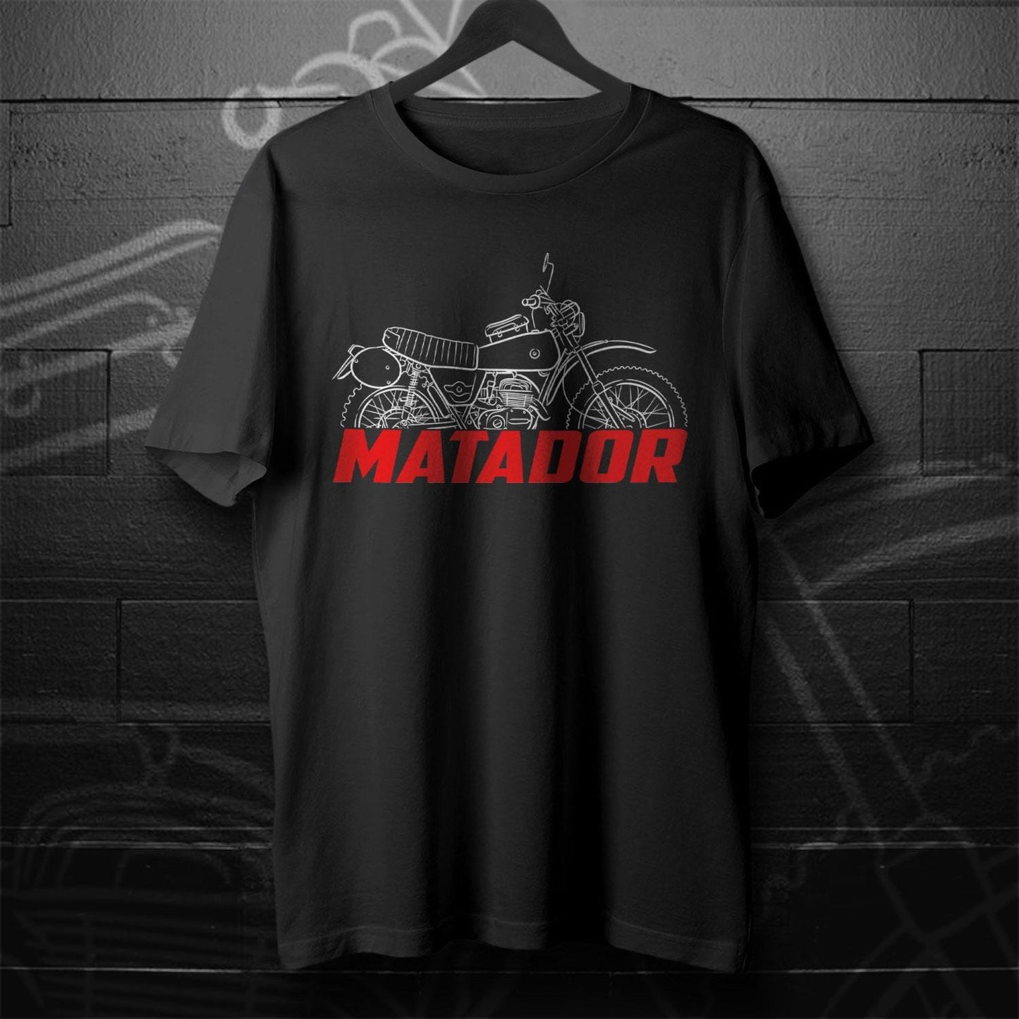 Bultaco Matador Mk4 & Mk5 SD 250 1971 - 1975 Inspired T-Shirt - Motorcycle Tee Shirt for Riders