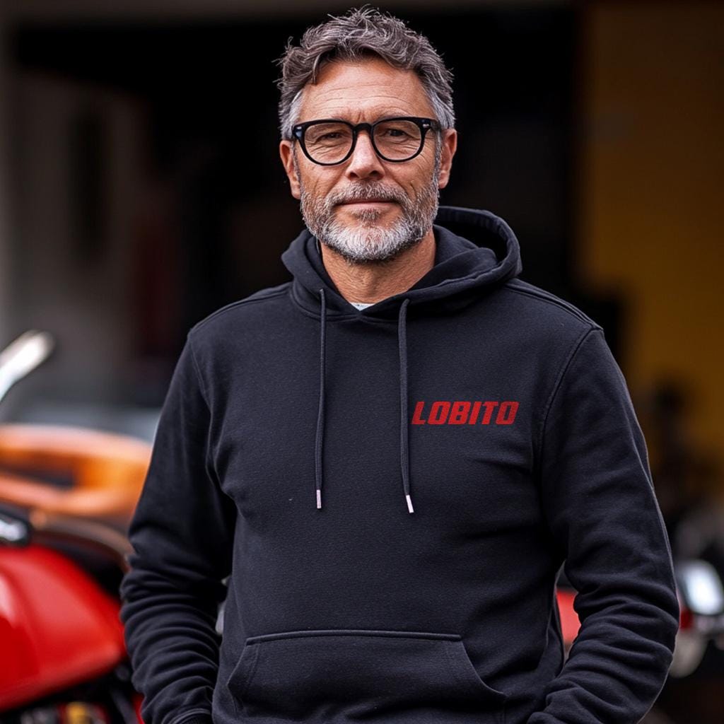 Bultaco Lobito T74 & T125 1975 - 1976 Inspired Hoodie - Motorcycle Sweatshirt for Riders