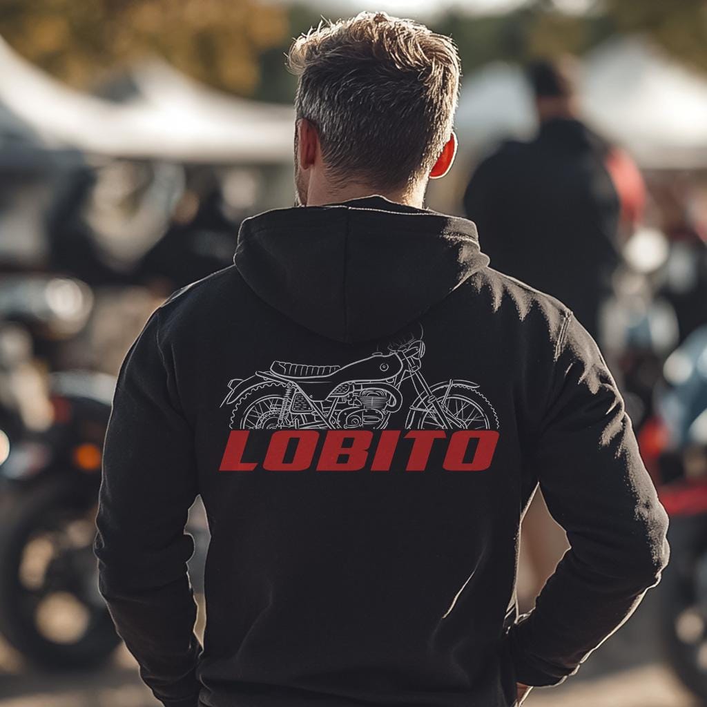 Bultaco Lobito Mk7 1973 - 1974 ( 75 125 175 ) Inspired Hoodie - Motorcycle Sweatshirt for Riders