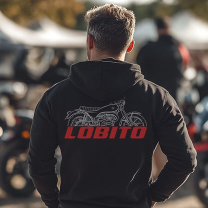Bultaco Lobito Mk7 1973 - 1974 ( 75 125 175 ) Inspired Hoodie - Motorcycle Sweatshirt for Riders