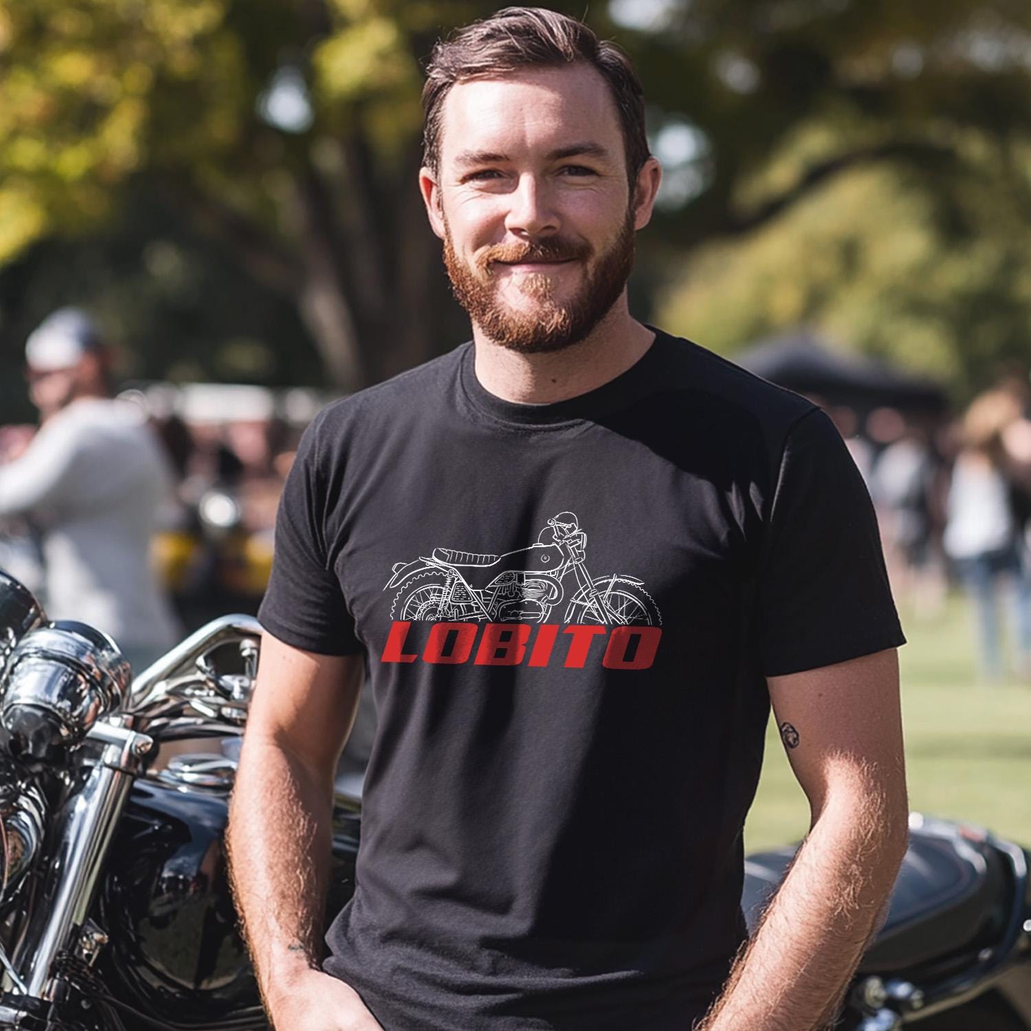 Bultaco Lobito Mk6 1972 - 1973 (74 125 175) Inspired T-Shirt - Motorcycle Tee Shirt for Riders