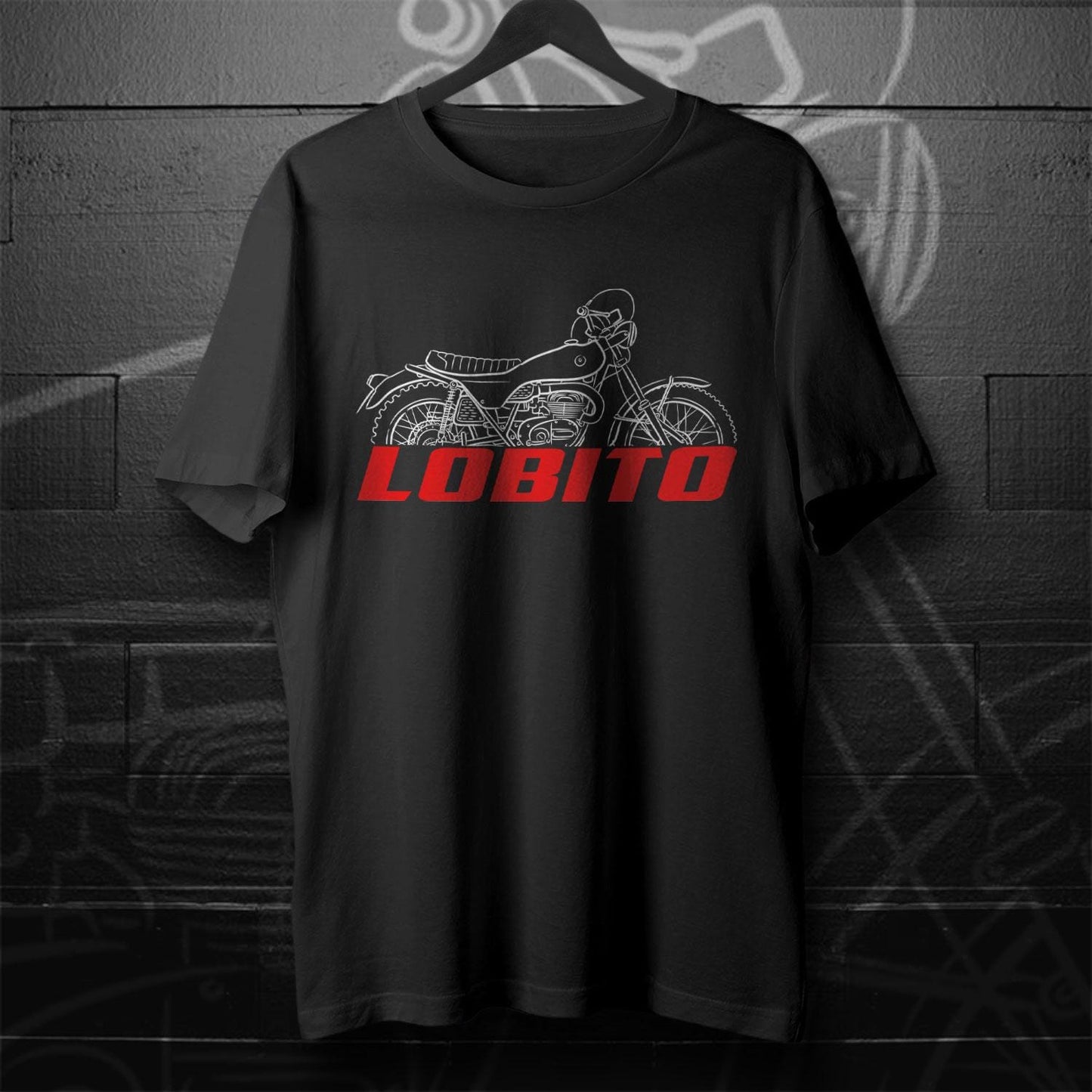Bultaco Lobito Mk7 1973 - 1974 ( 75 125 175 ) Inspired T-Shirt - Motorcycle Tee Shirt for Riders