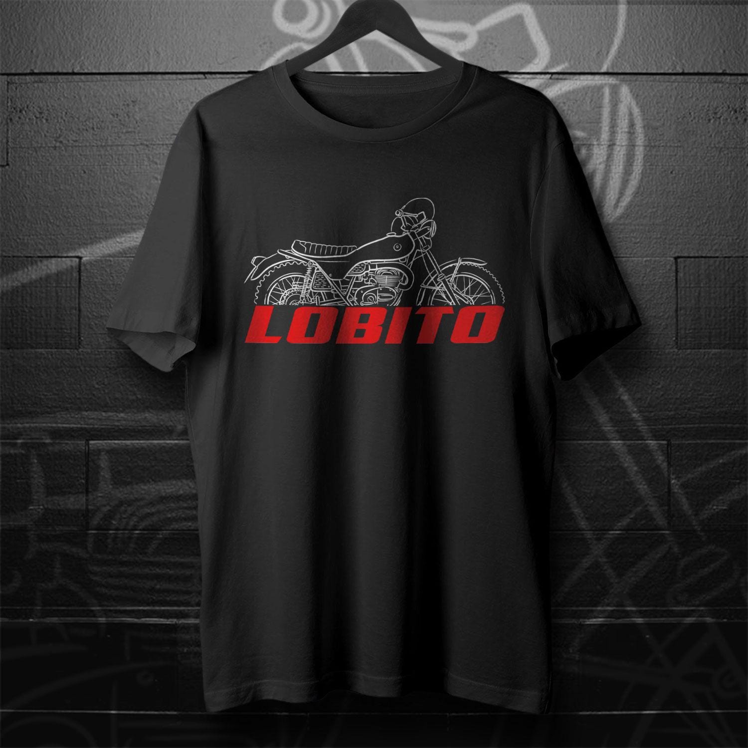 Bultaco Lobito Mk7 1973 - 1974 ( 75 125 175 ) Inspired T-Shirt - Motorcycle Tee Shirt for Riders