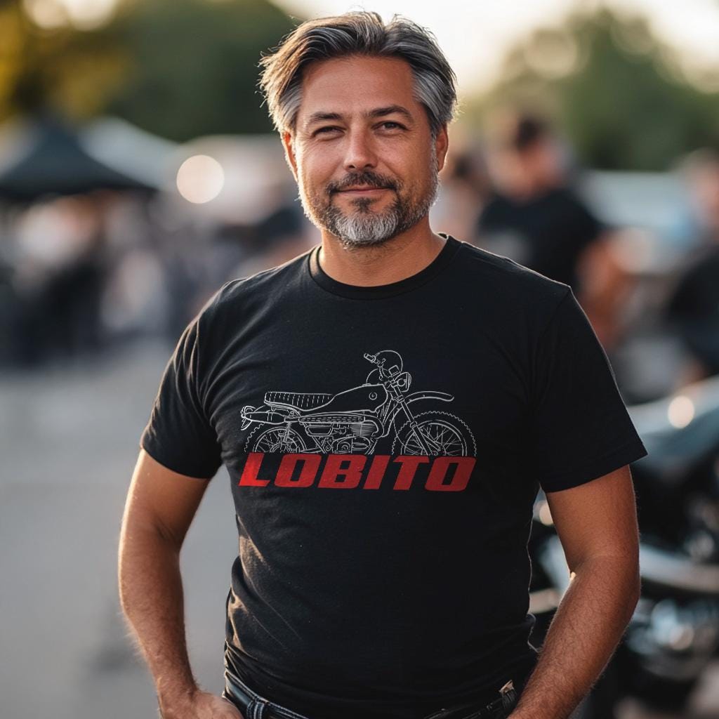 Bultaco Lobito Mk5 1971 - 1973 ( 125 175 ) Inspired T-Shirt - Motorcycle Tee Shirt for Riders