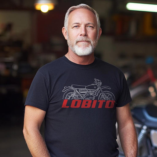 Bultaco Lobito Mk3 1969 - 1972 ( 74 100 125 ) Inspired T-Shirt - Motorcycle Tee Shirt for Riders