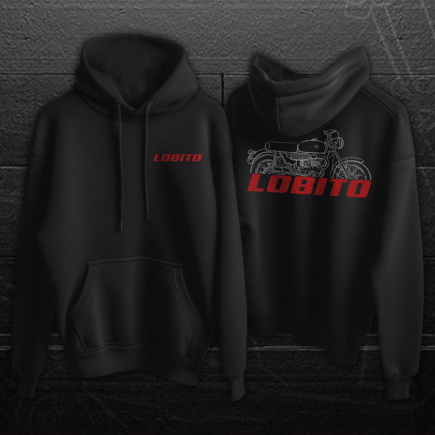 Bultaco Lobito Mk2 74 1967 - 1969 Inspired Hoodie - Motorcycle Sweatshirt for Riders