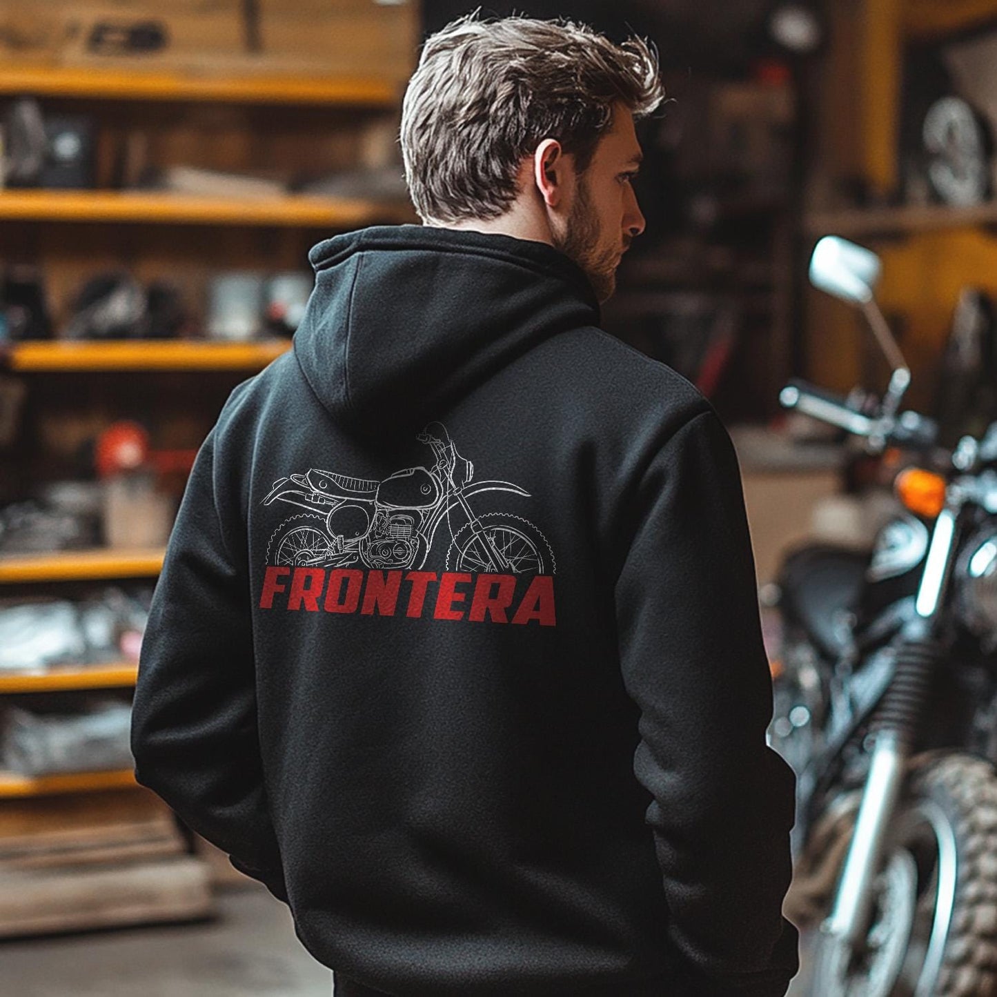 Bultaco Frontera Mk11B 250 1979 - 1981 Inspired Hoodie - Motorcycle Sweatshirt for Riders