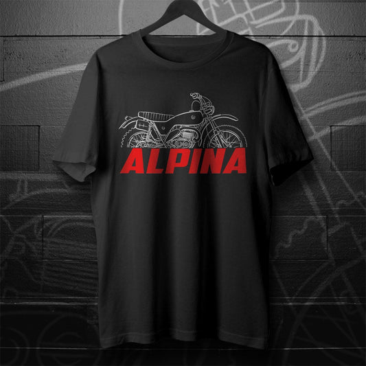 Bultaco Alpina 1974 - 1976 ( 250 350 ) Inspired T-Shirt - Motorcycle Tee Shirt for Riders