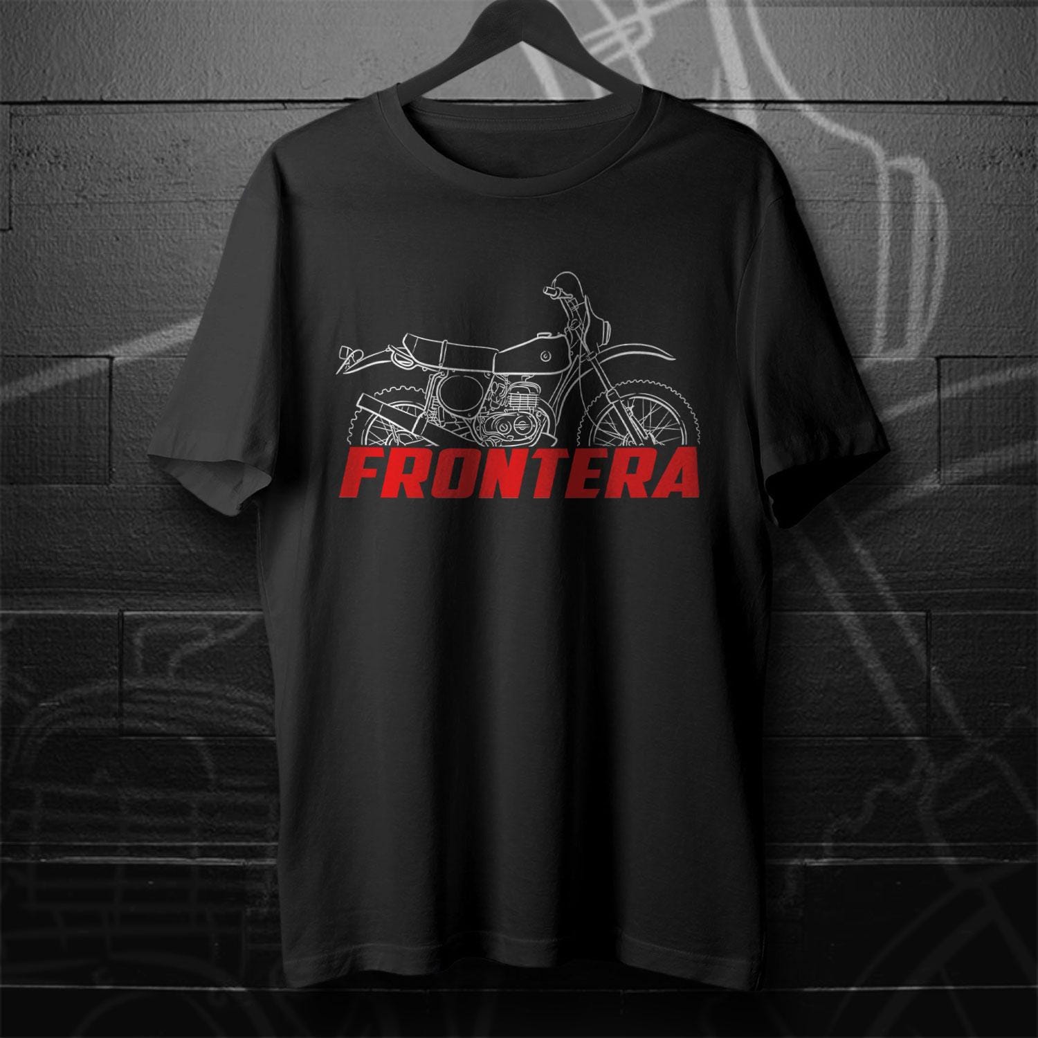 Bultaco Frontera Mk10 250 1976 - 1978 Inspired T-Shirt - Motorcycle Tee Shirt for Riders