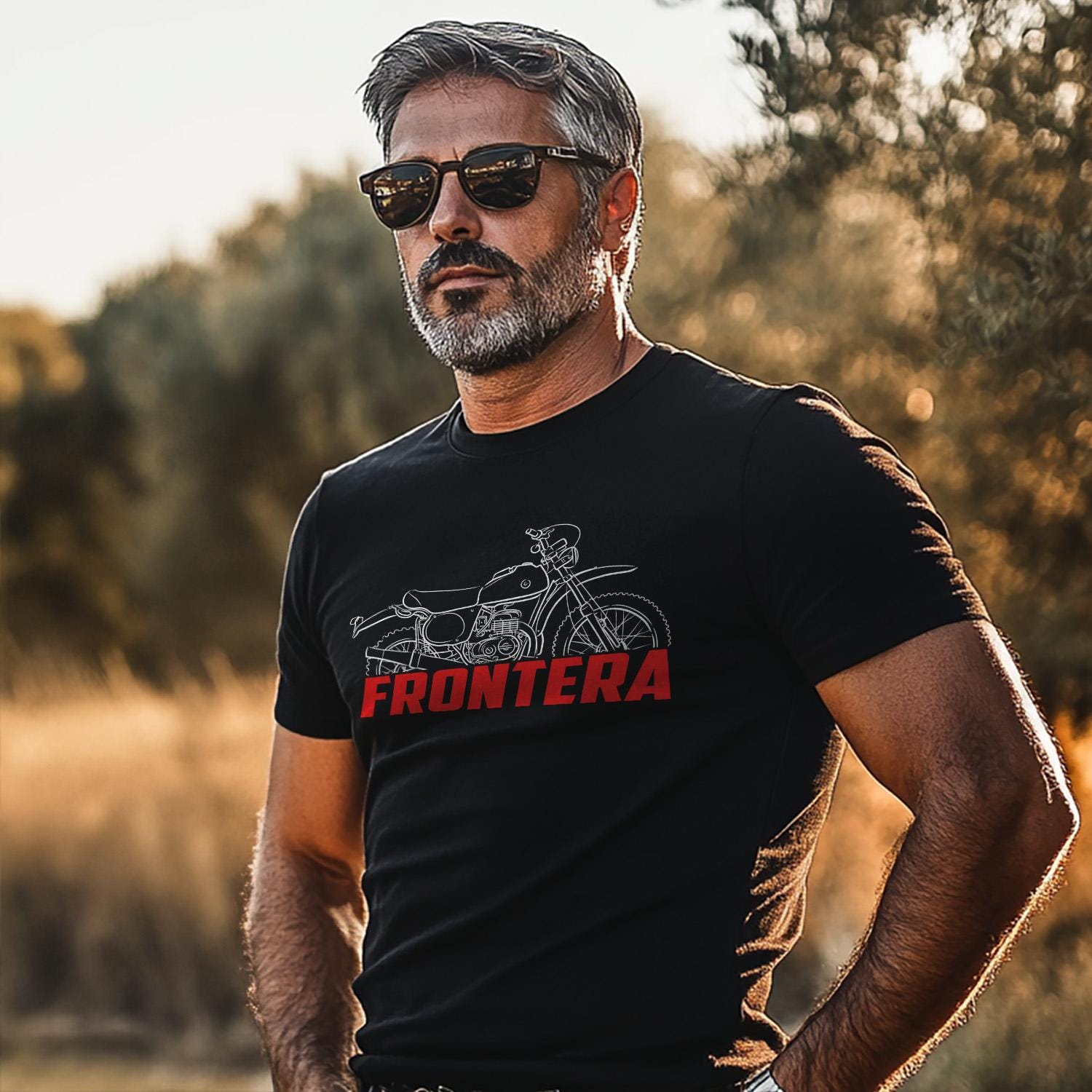 Bultaco Frontera Mk9 250 1975 - 1978 Inspired T-Shirt - Motorcycle Tee Shirt for Riders