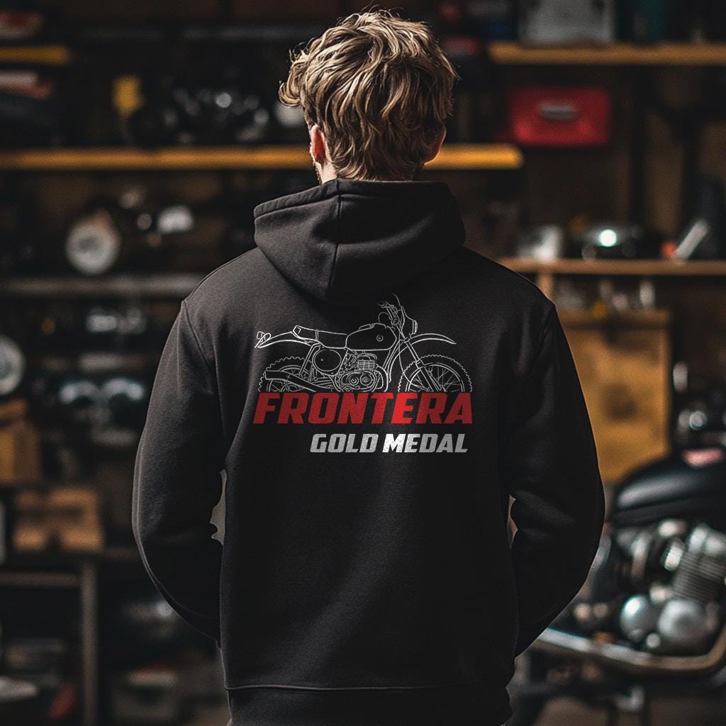 Bultaco Frontera Gold Medal 370 1977 - 1979 Inspired Hoodie - Motorcycle Sweatshirt for Riders