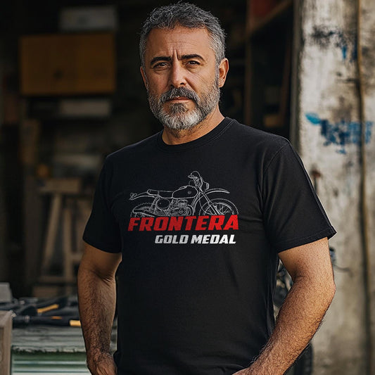Bultaco Frontera Gold Medal 250 1977 - 1979 Inspired T-Shirt - Motorcycle Tee Shirt for Riders