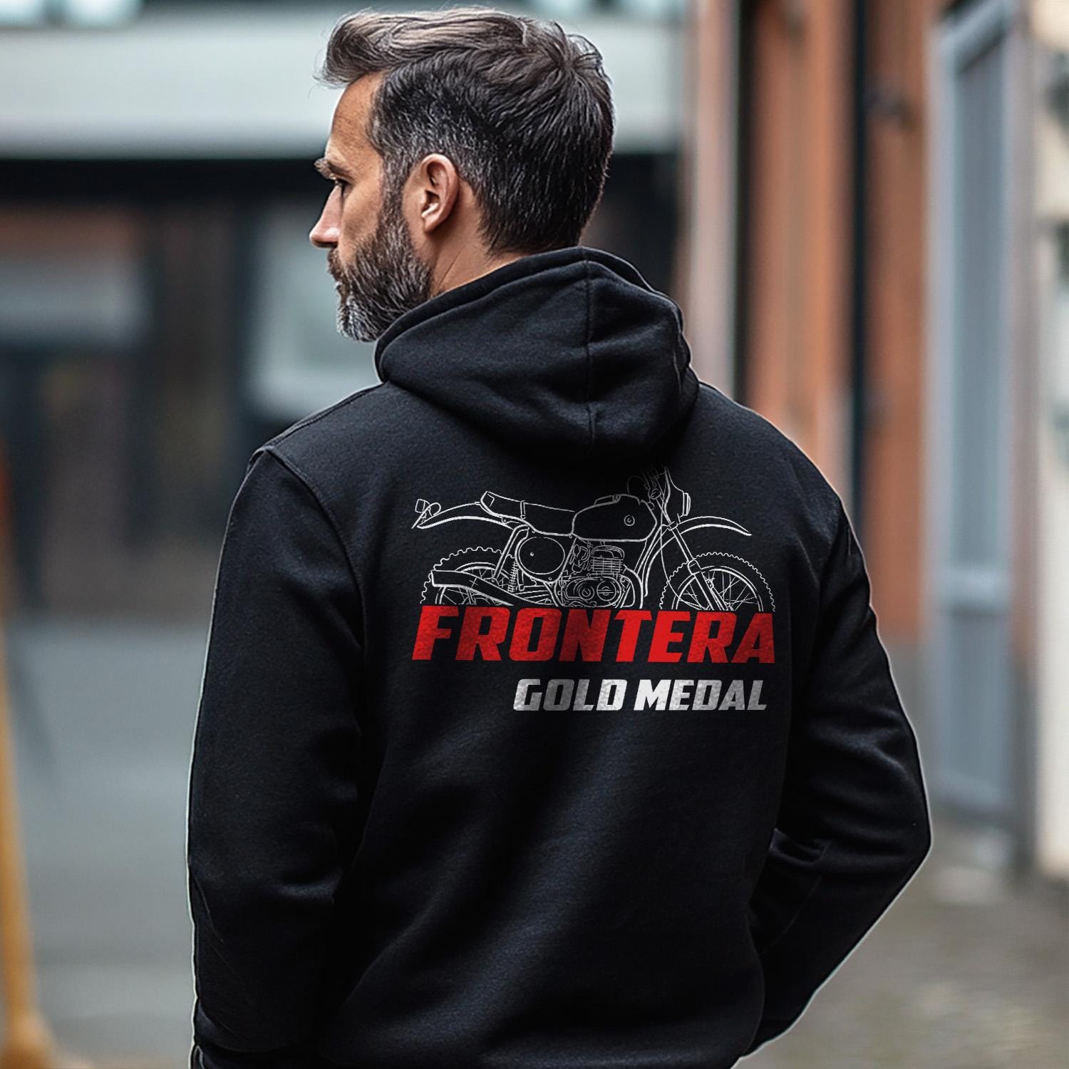 Bultaco Frontera Gold Medal 250 1977 - 1979 Inspired Hoodie - Motorcycle Sweatshirt for Riders