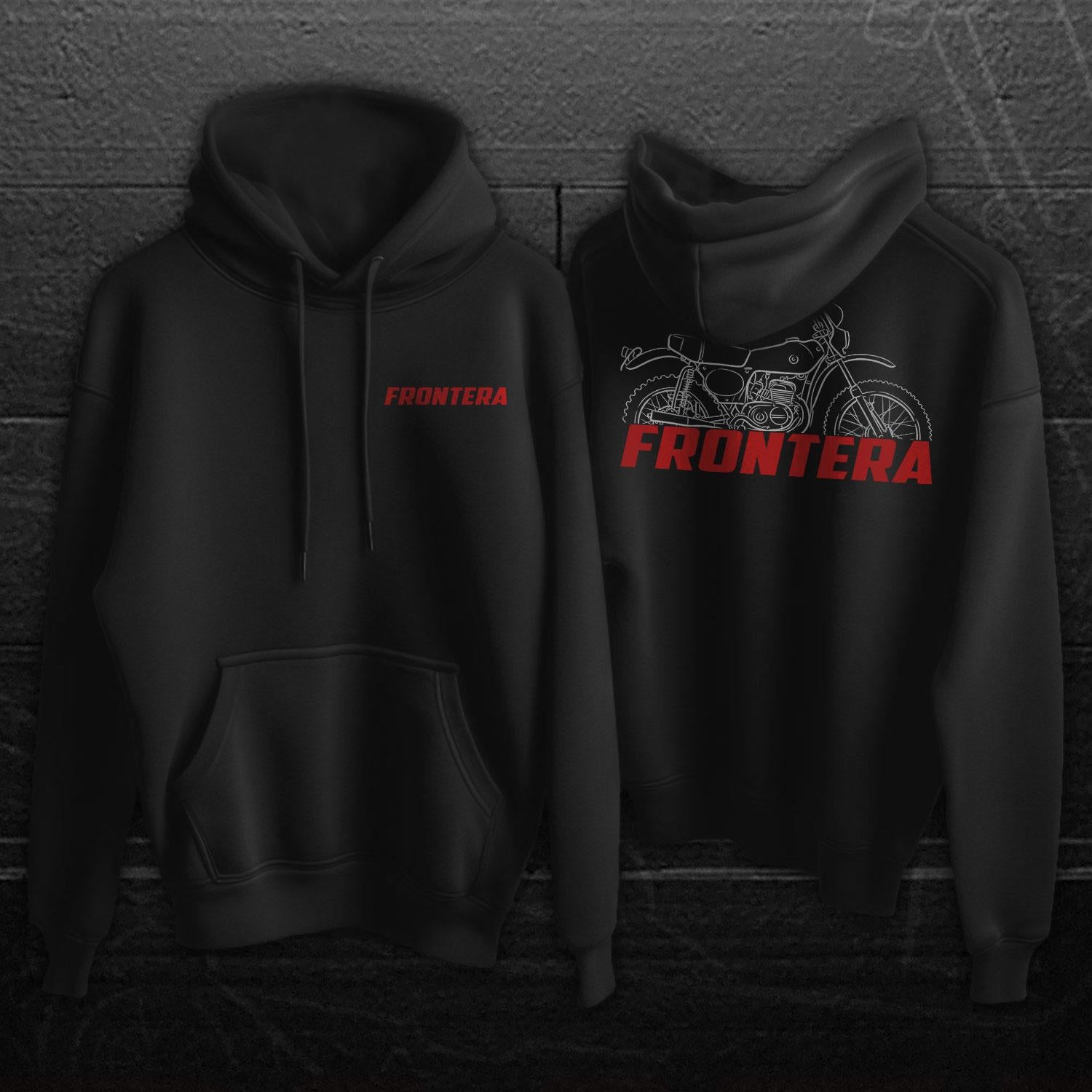 Bultaco Frontera 74 Inspired Hoodie - Motorcycle Sweatshirt for Riders
